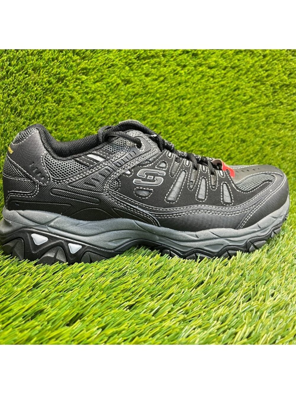 Skechers After Burn Memory Fit Mens Size 9.5EEE Black Running Shoes Sneakers